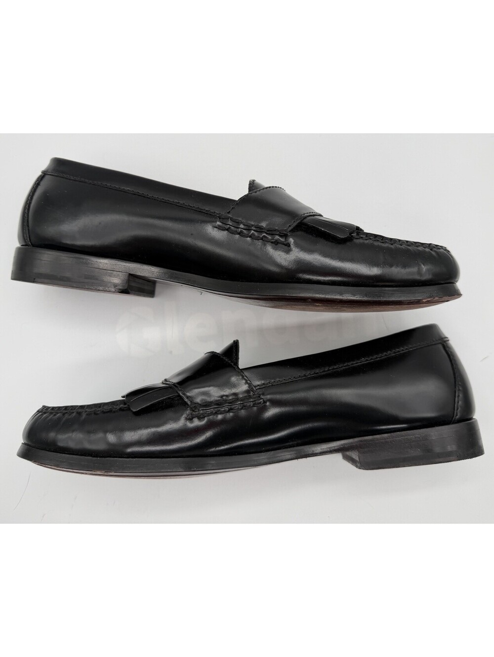 Cole Haan Pinch Tassel Loafers Men’s 9.5D Black Leather Dress Shoes Moc Toe EUC